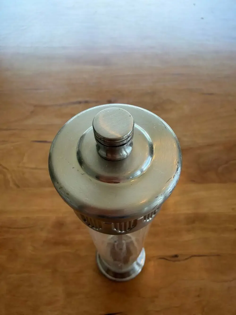 Olde Thompson Art Deco Style Tall‎ Acrylic and Chrome Pepper Mill Grinder